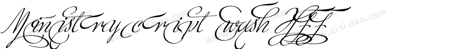 Ministry Script Swash HFF字体转换